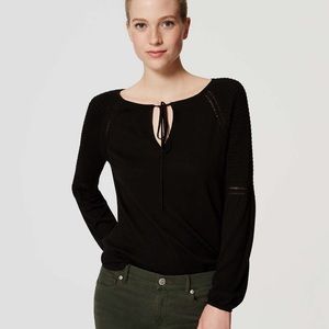 Beautiful LOFT tie front sweater